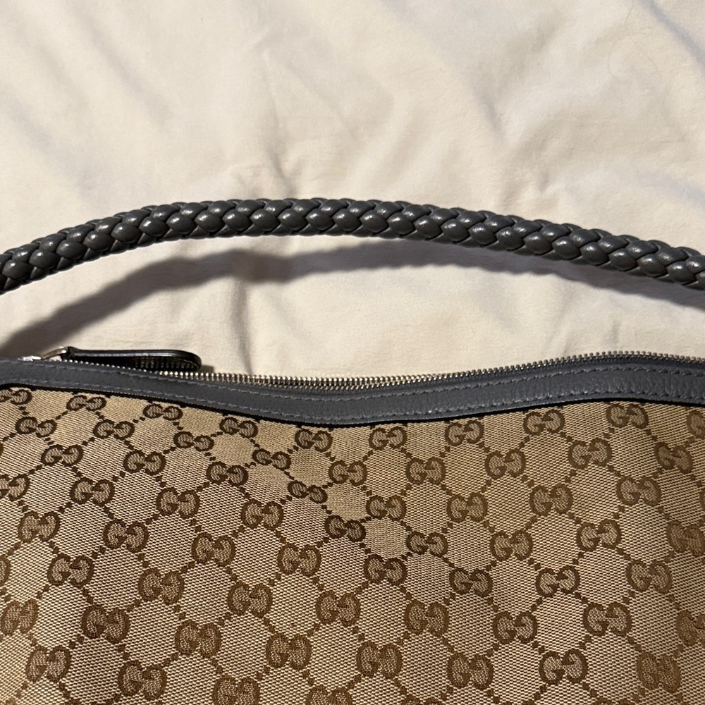 Gucci Canvas Bella Hobobag Blue - Picture 9 of 10